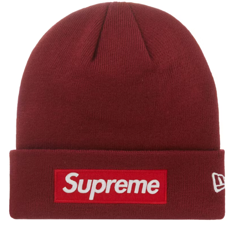Supreme "Cardinal" Box Logo Beanie (FW22)