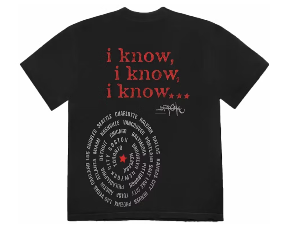 Travis Scott Utopia Circus Maximus 2023 Tour Tee "Black"
