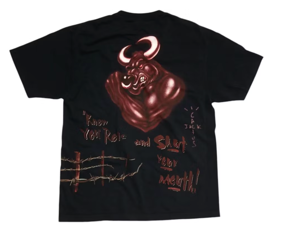 Travis Scott x WWE Know Your Role The Rock Tee "Black"