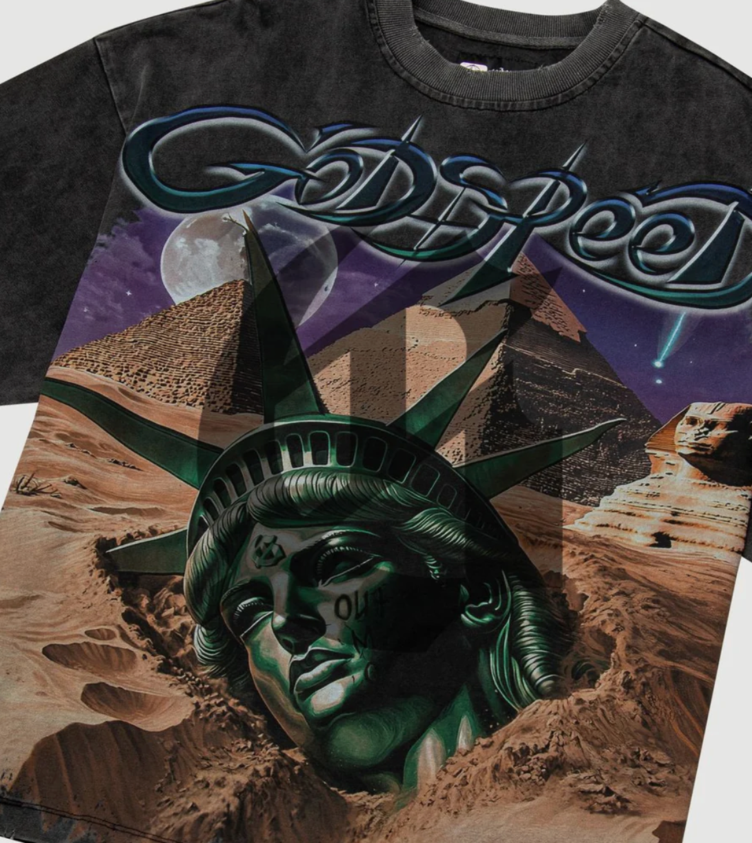GodSpeed "Mother Cairo" T-Shirt (Black Wash)