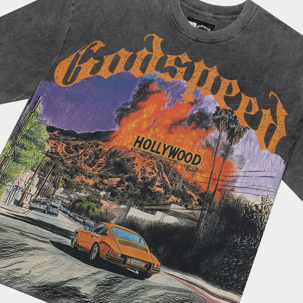 GodSpeed "Los Scandalous" T-Shirt (Black Wash)