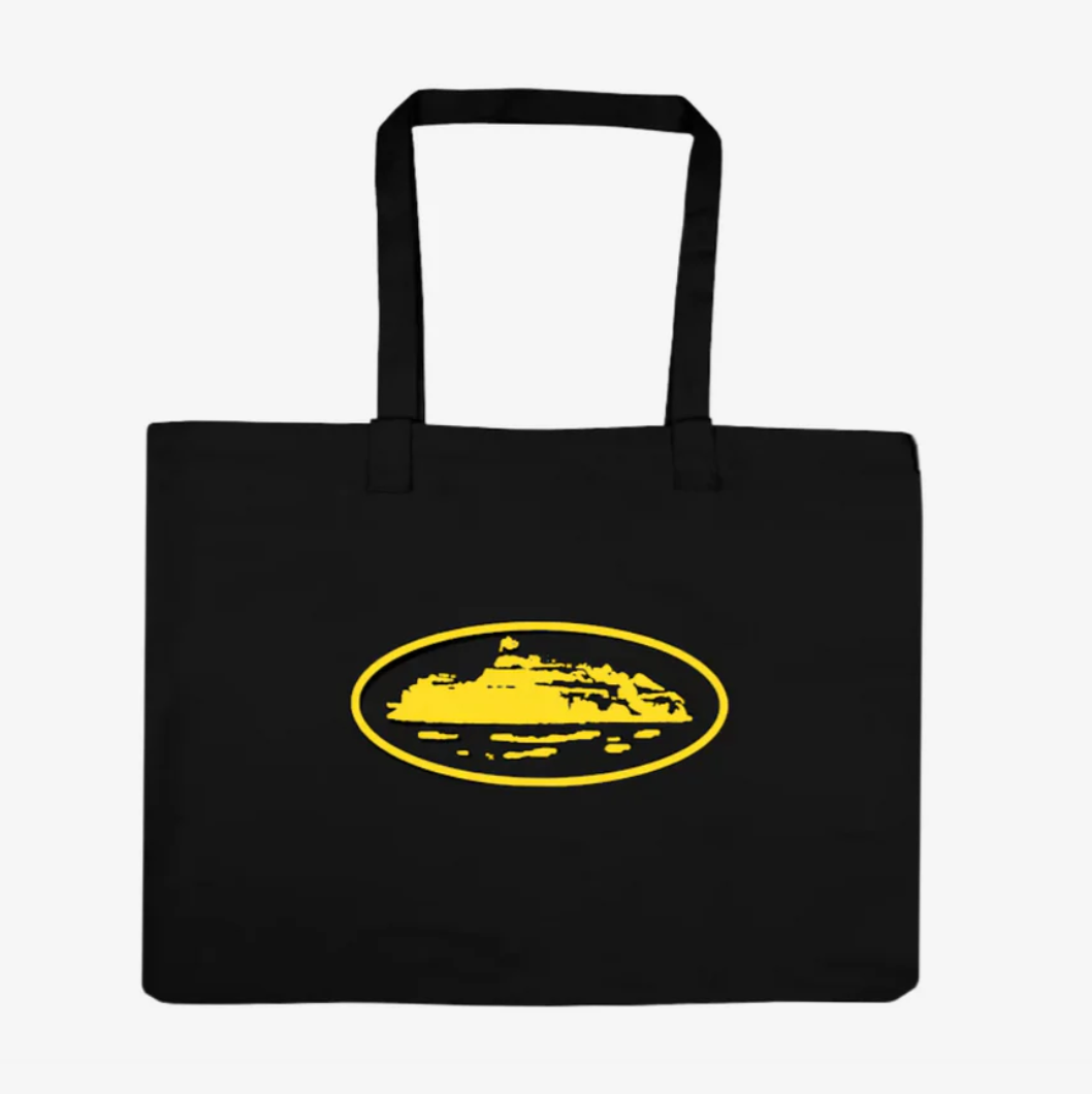 Corteiz Tote Bag "Black Yellow"