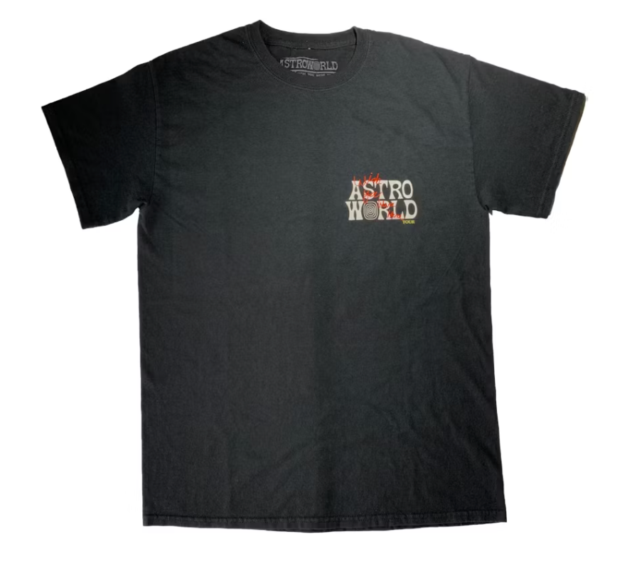 Travis Scott Astroworld Tour Wish You Were Here Tee "Black"