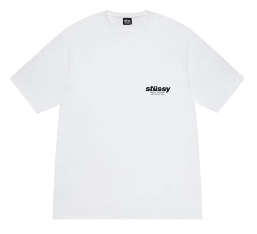 Stussy "Rollers Tee" White