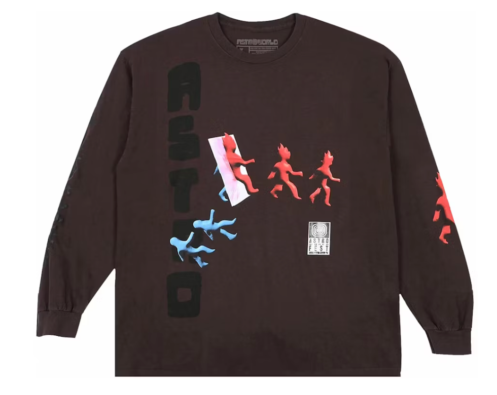 Cactus Jack by Travis Scott Otherside Long-Sleeve 'Brown'