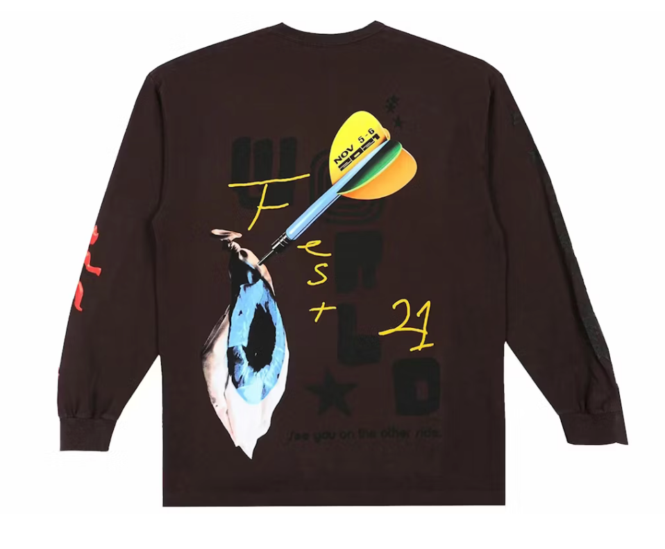 Cactus Jack by Travis Scott Otherside Long-Sleeve 'Brown'