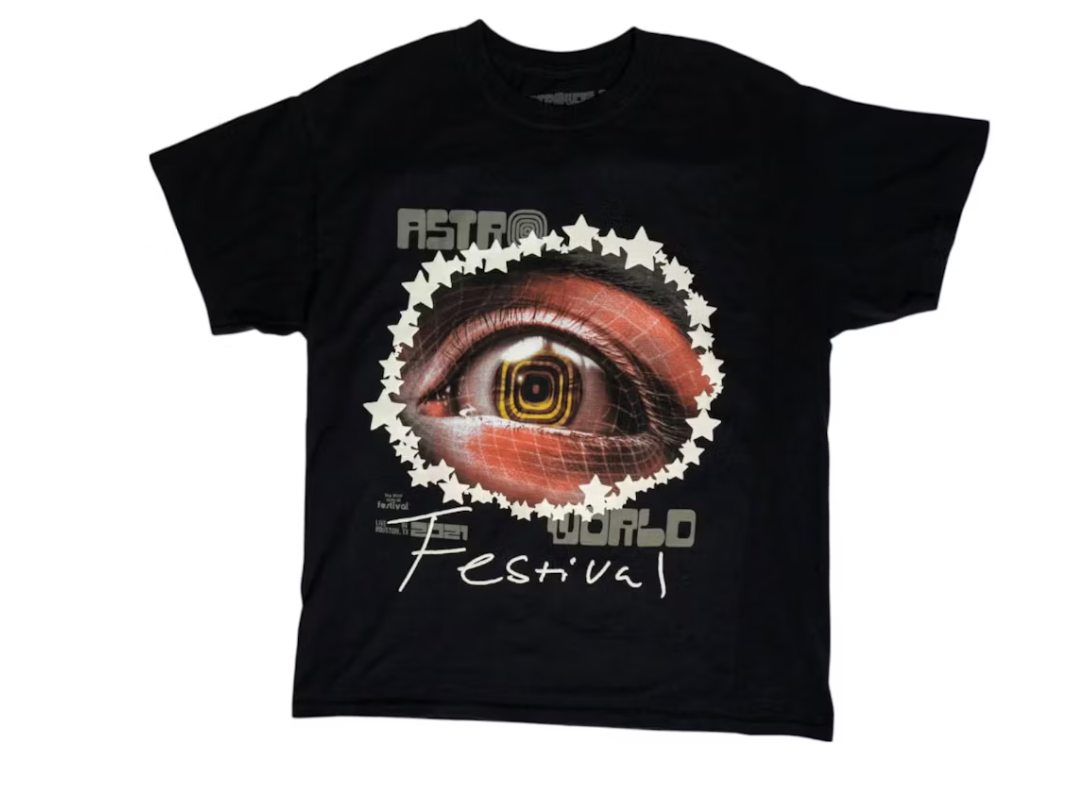 Cactus Jack by Travis Scott Starry Eyed Tee 'Black'