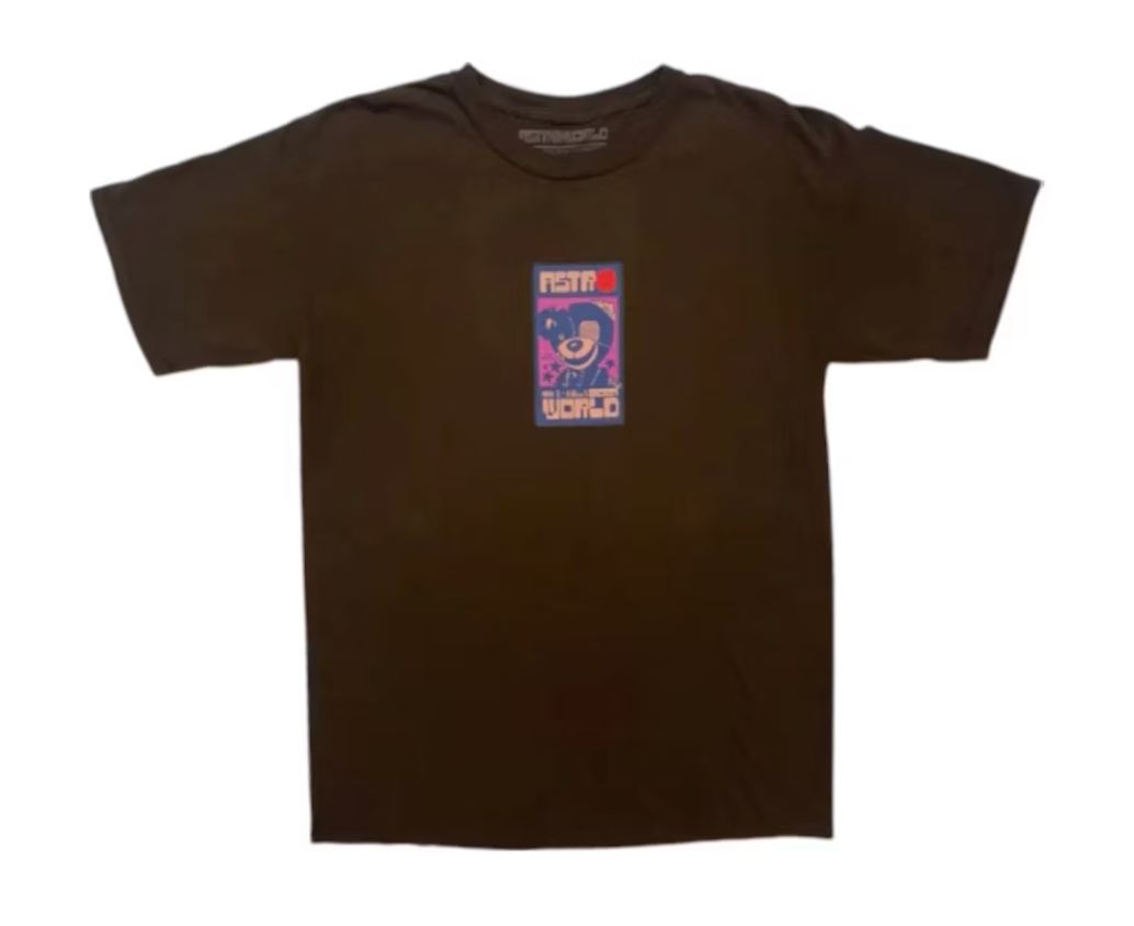 Travis Scott Scare Bear Tee Brown T-Shirt Brown