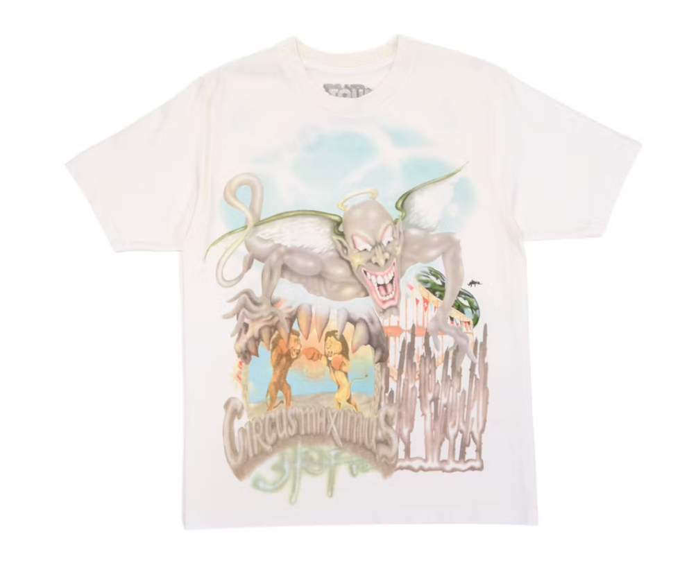 Travis Scott Utopia Circus Maximus 2023 Tour III Tee White