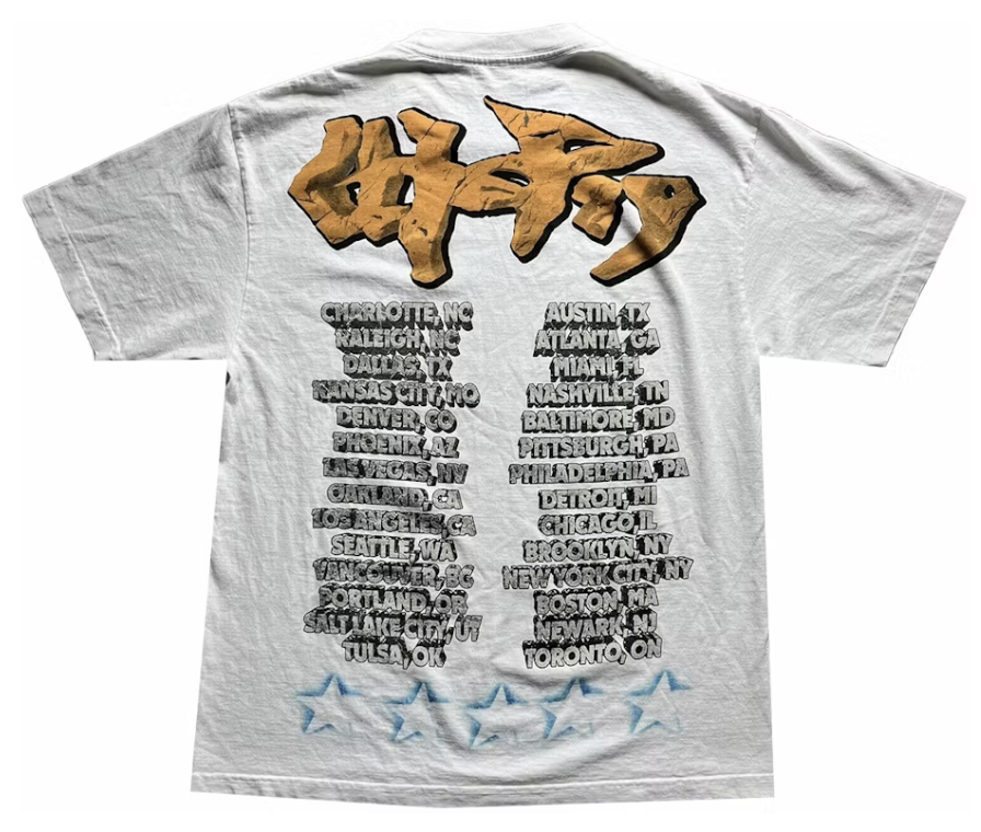 Travis Scott Utopia Tour Skitzo Circus Maximus Tee White