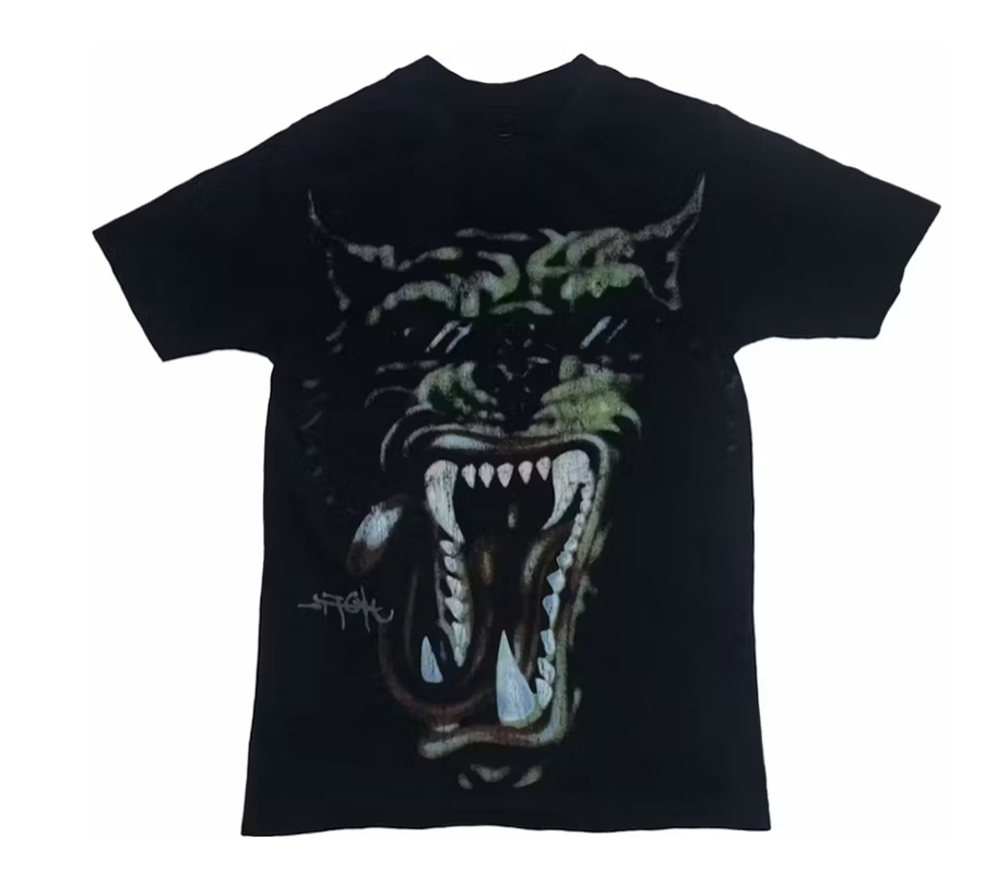 Cactus Jack by Travis Scott Green Hyena Tour Tee 'Black'