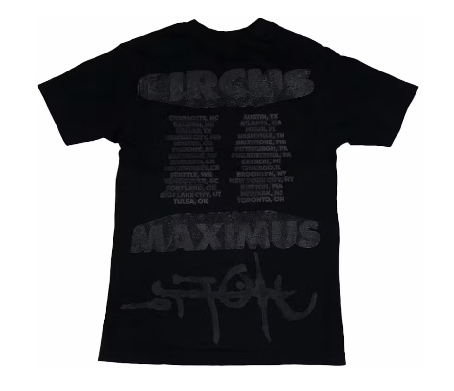 Cactus Jack by Travis Scott Green Hyena Tour Tee 'Black'
