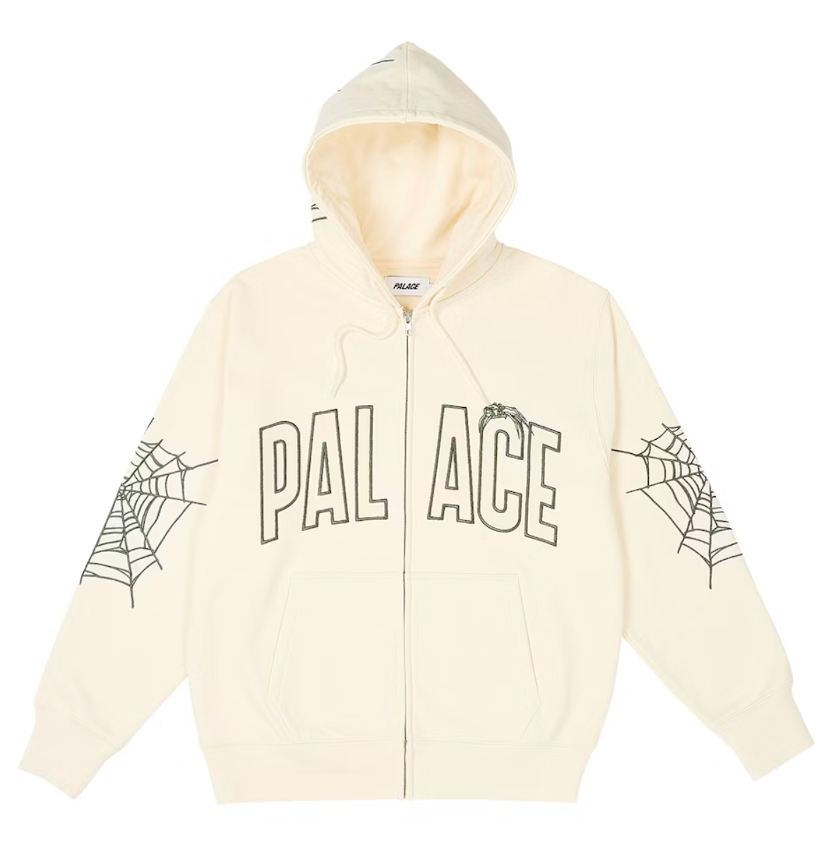 SPIDER ZIP HOOD SOFT WHITE