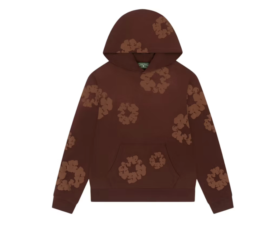 Denim Tears Mono Cotton Wreath Hoodie Brown