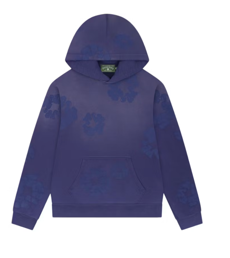 Denim Tears Mono Cotton Wreath Hoodie Washed Blue