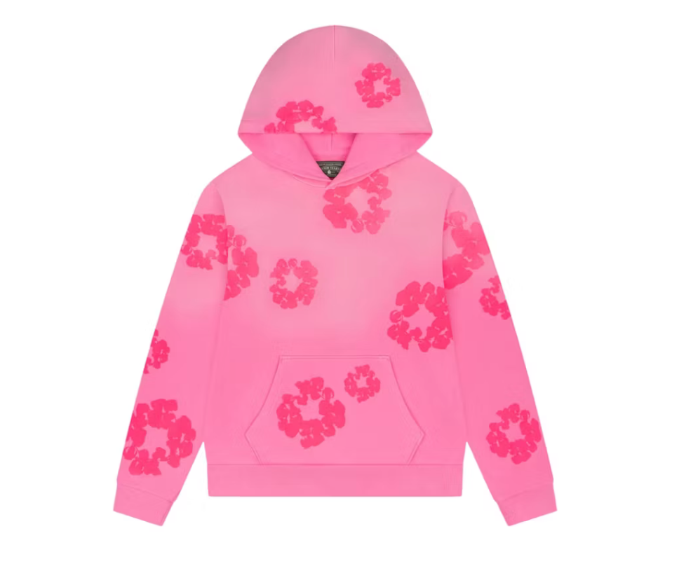 Denim Tears Mono Cotton Wreath Hoodie Washed Pink