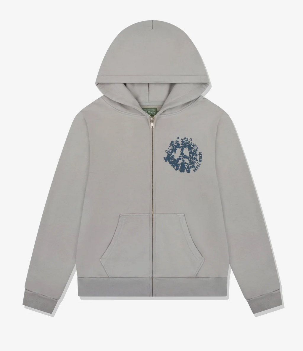 Denim Tears Denim University Zip Hoodie Grey