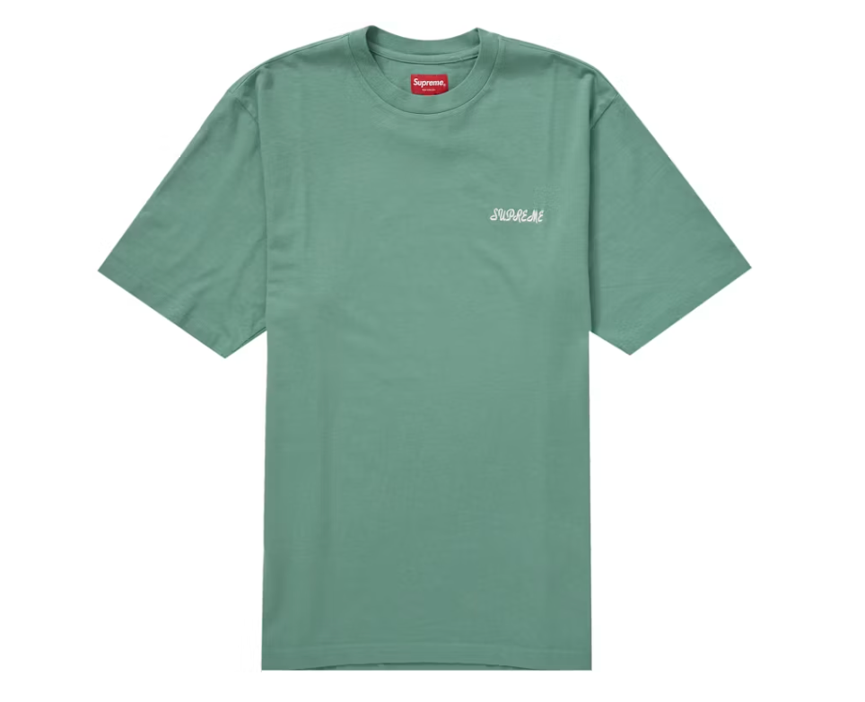 Supreme Washed Script S/S Top Sage