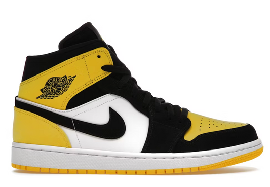 Jordan 1 Mid "Yellow Toe Black" GS