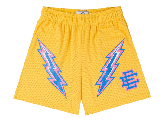 Eric Emanuel Bolt Shorts Cornsilk Purple