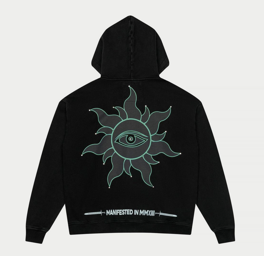 GodSpeed "Sunken Liberty" Zip Hoodie (Black Wash-Navy)