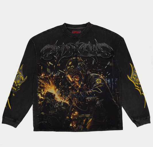 GodSpeed "Steel Sharpens Steel" LS (Grey Wash)