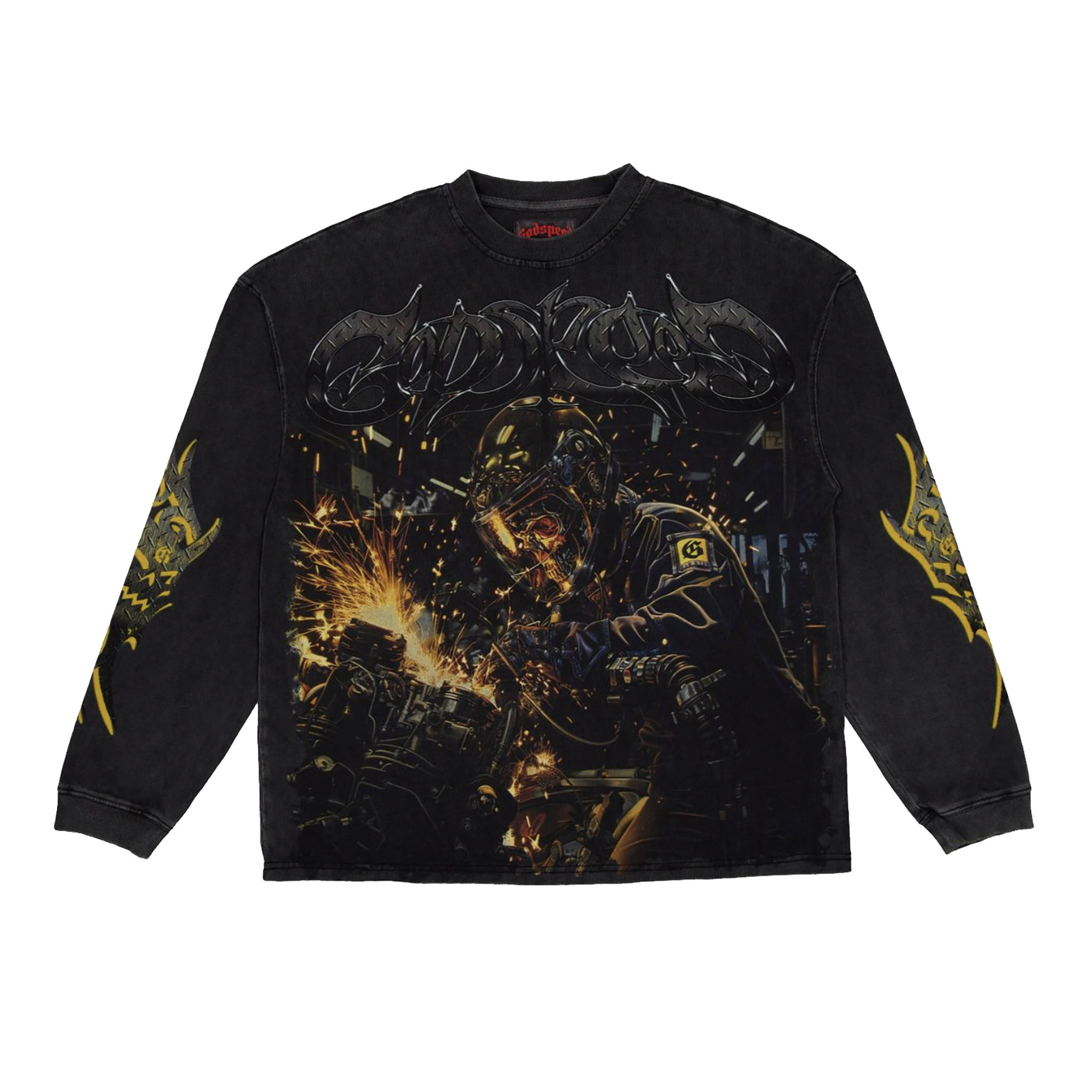 GodSpeed "Steel Sharpens Steel" LS (Grey Wash)