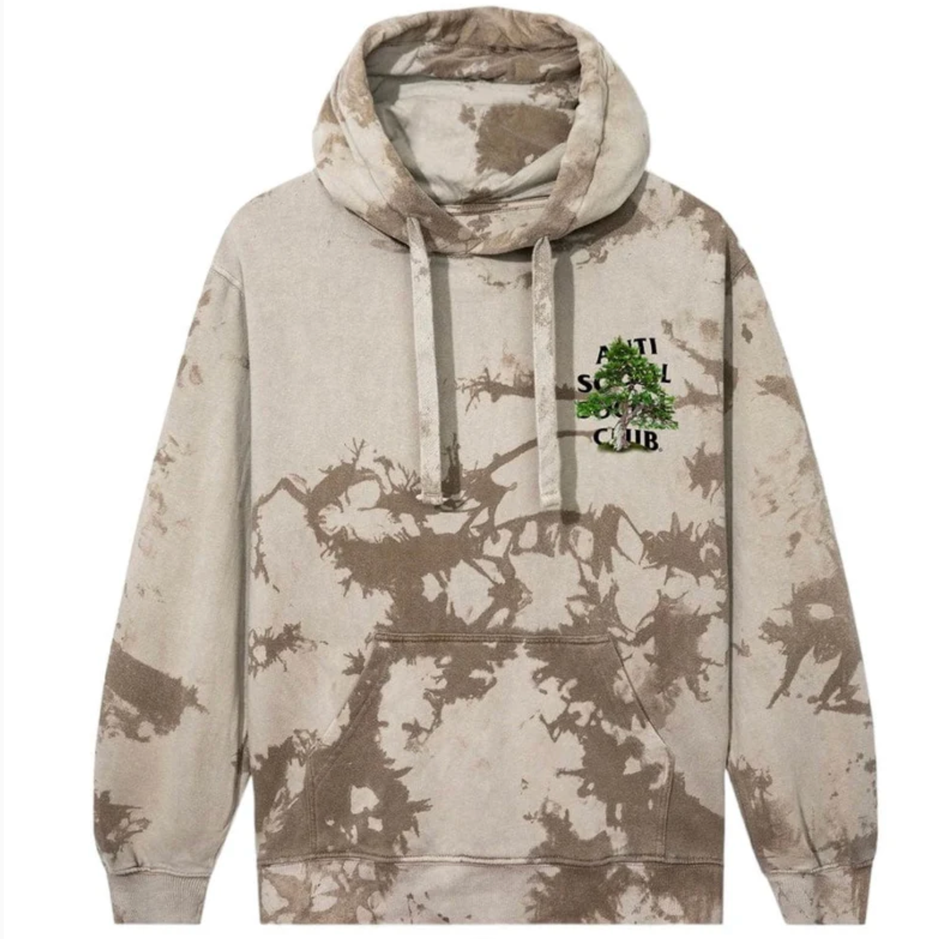 ANTI SOCIAL SOCIAL CLUB FORMAL UPRIGHT HOODIE (TAN TIE DYE)