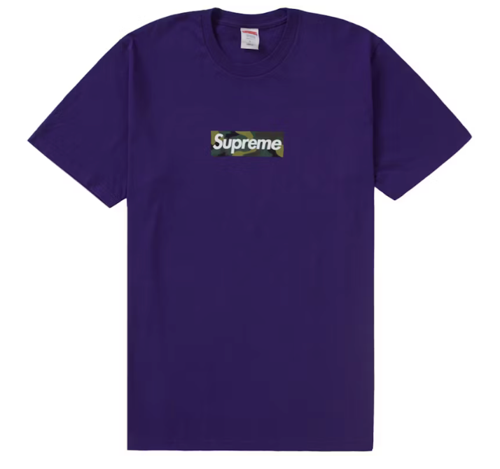 Supreme Camo Box Logo T-Shirt "Purple"