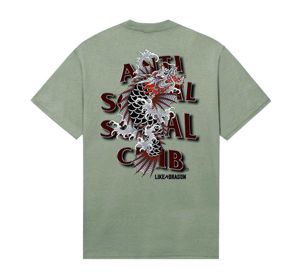 ASSC x Like A Dragon "Ichiban" Stonewashed Green Tee