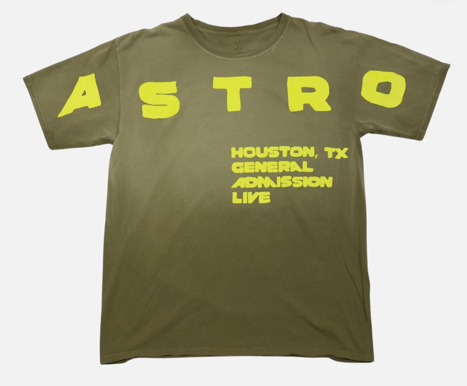 Travis Scott Astroworld Flaming TV Tee Brown