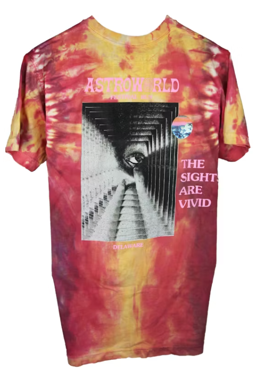 Travis Scott Festival Run Firefly Festival Tee Tie Dye