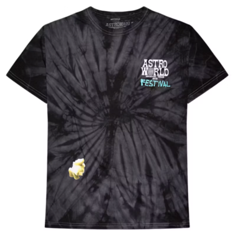 Travis Scott Festival Airbrush Tee Tie Dye