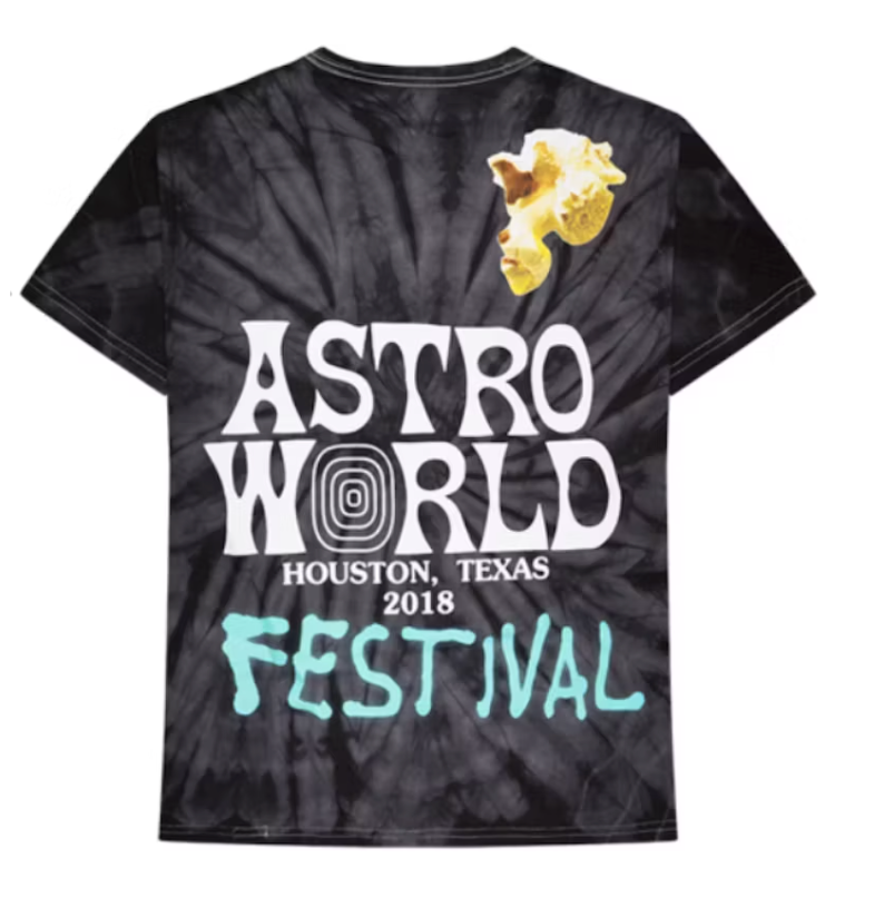 Travis Scott Festival Airbrush Tee Tie Dye
