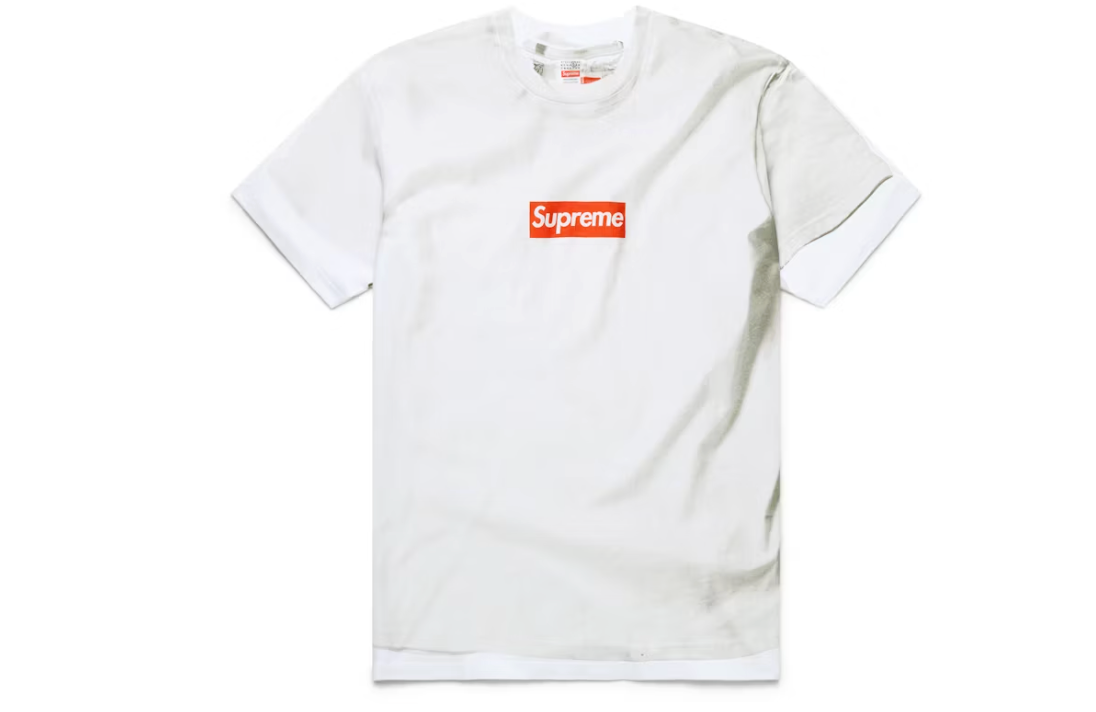 Supreme MM6 Maison Margiela Box Logo Tee White