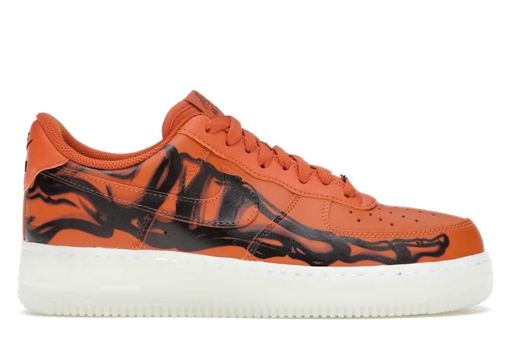 Nike Air Force 1 Low Orange Skeleton Halloween (2020)