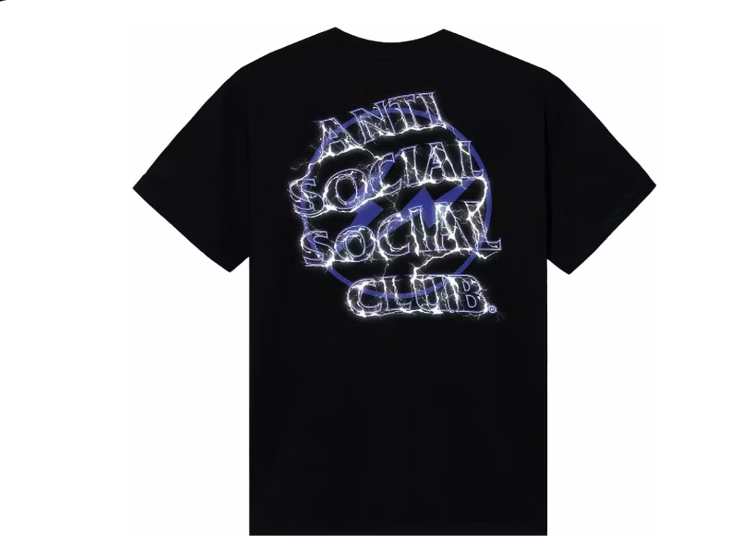 Anti Social Social Club Fragment Bolt Tee Black/Navy