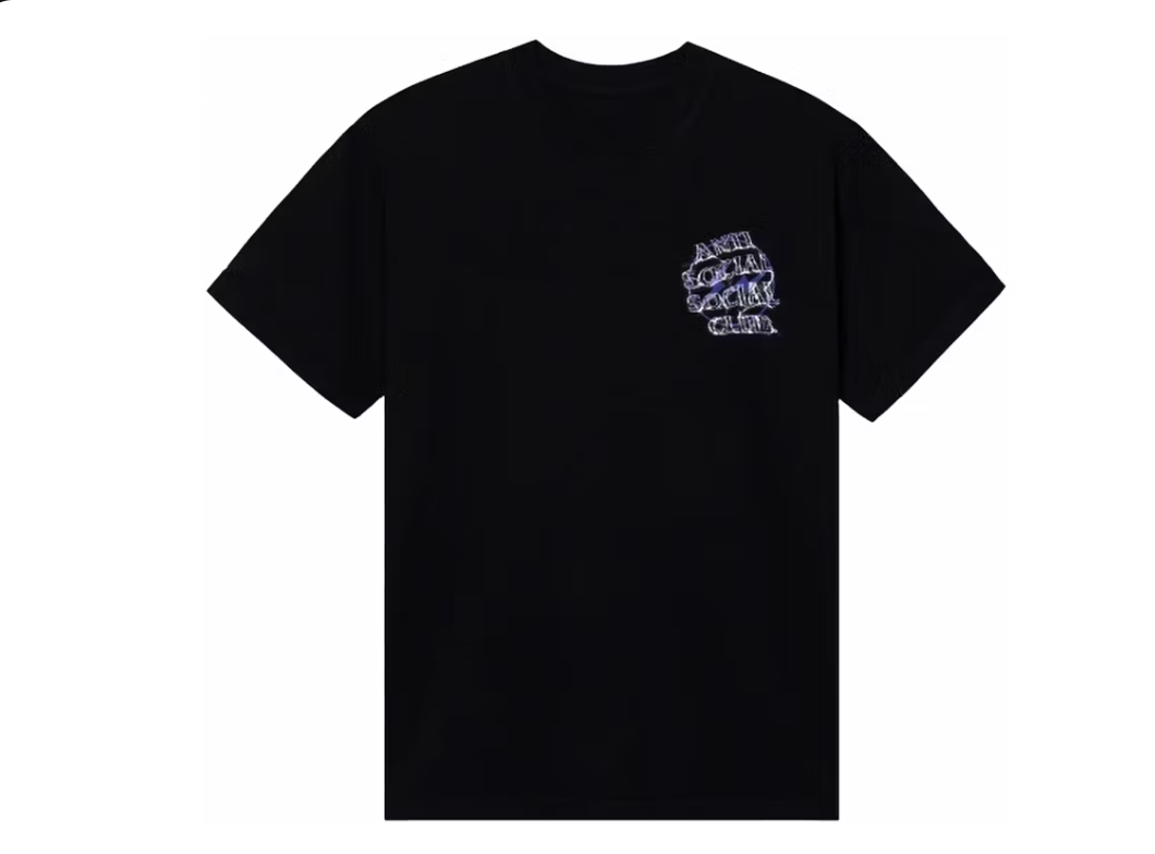 Anti Social Social Club Fragment Bolt Tee Black/Navy