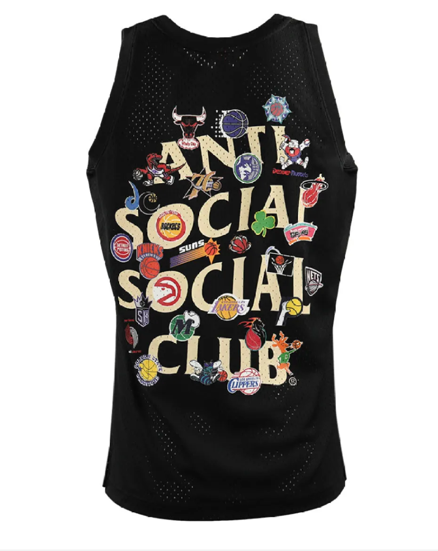 Anti Social Social Club x Mitchell & Ness NBA Logo Collage Jersey