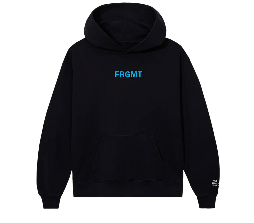 Anti Social Social Club x Fragment Design Logo Hoodie 'Black/Blue'