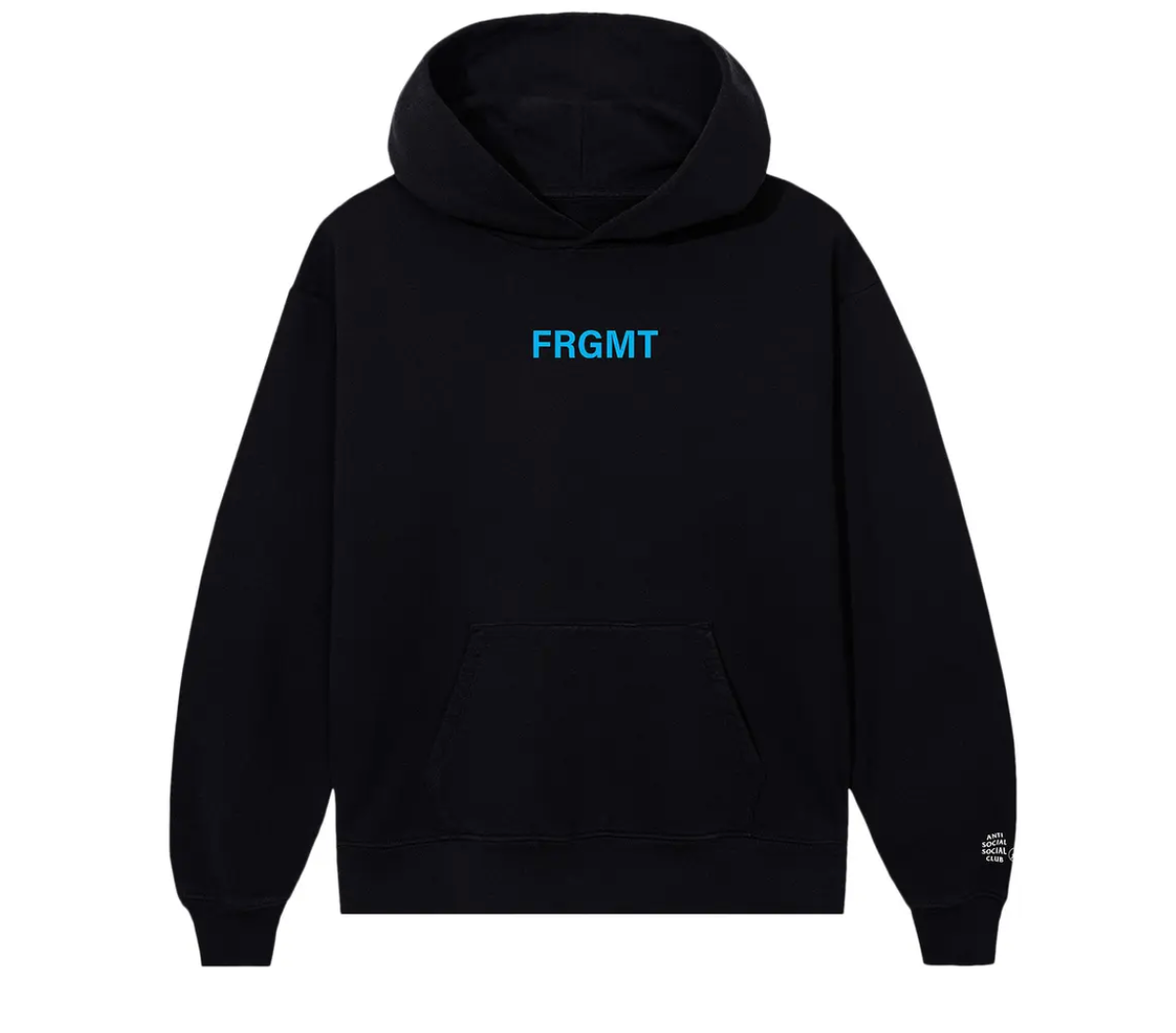 Anti Social Social Club x Fragment Design Logo Hoodie 'Black/Blue'