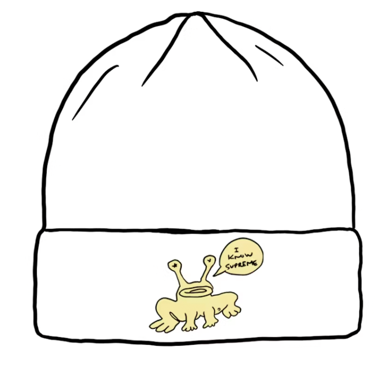 Supreme Daniel Johnston Beanie White