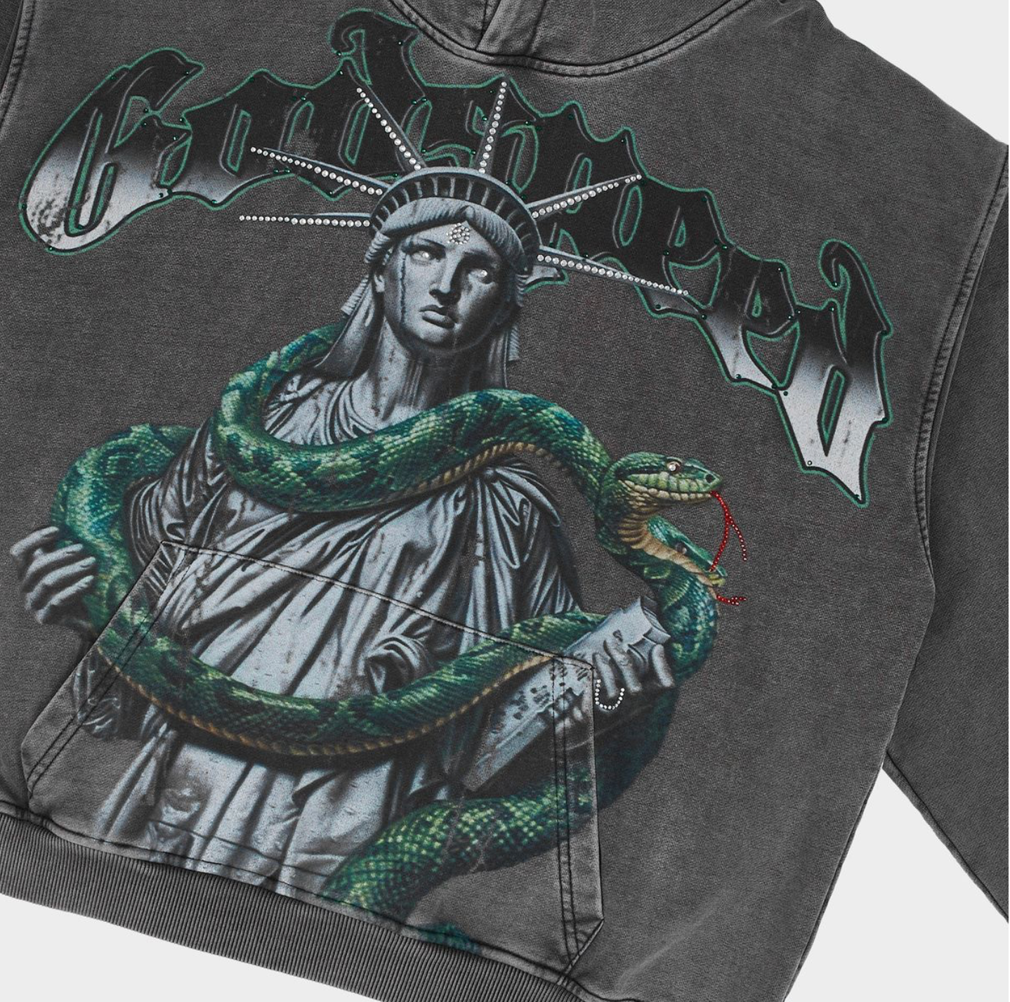 GodSpeed Top 5 Slizzy VVS Hoodie (Grey Wash)