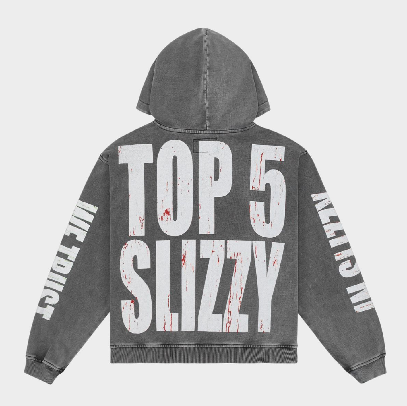GodSpeed Top 5 Slizzy VVS Hoodie (Grey Wash)