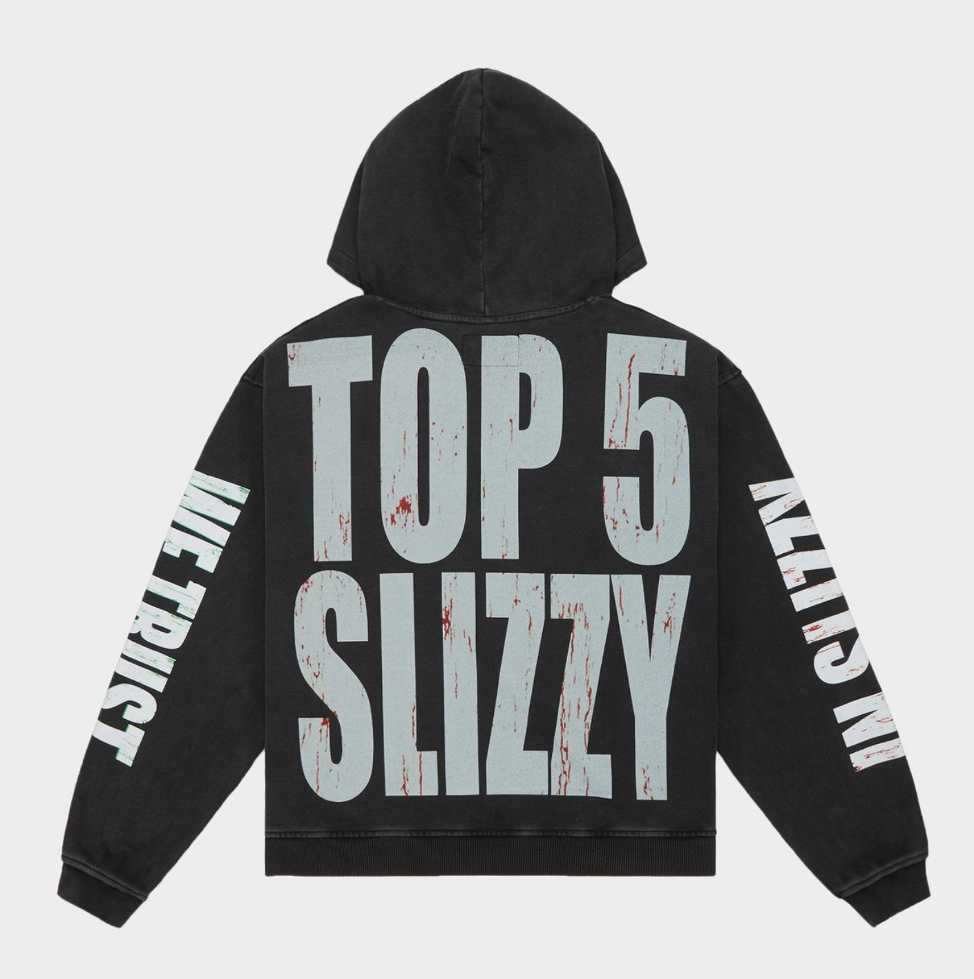 GodSpeed Top 5 Slizzy VVS Hoodie (Black Wash)