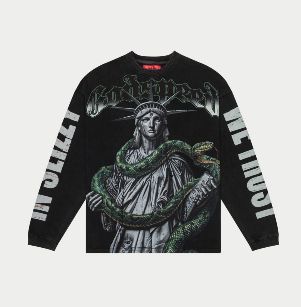 GodSpeed Top 5 Slizzy LS (Black Wash)