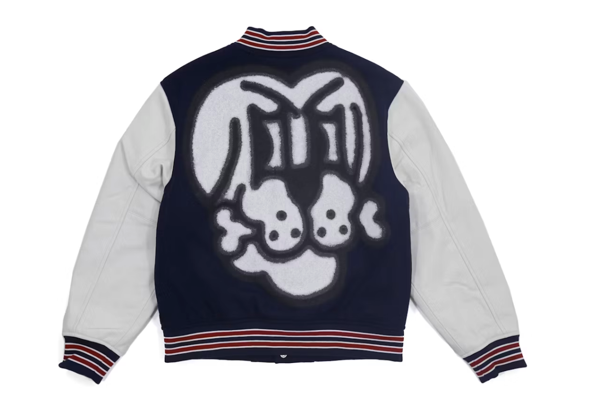 Supreme Bone Varsity Jacket "Navy"