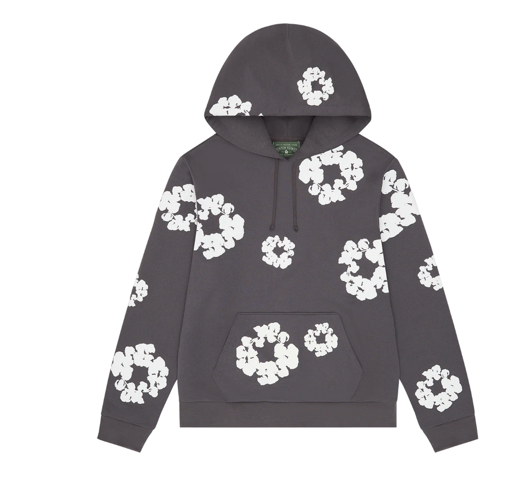 Denim Tears Cotton Wreath Hoodie Charcoal