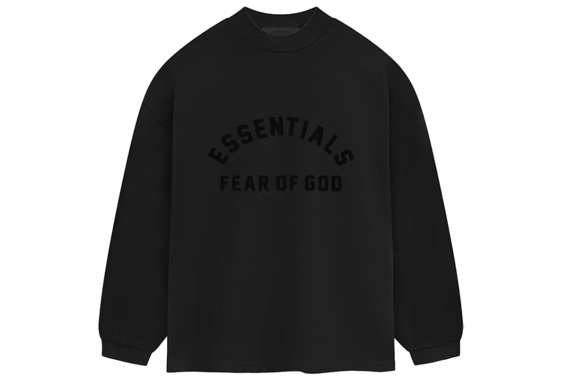 Fear of God Essentials Heavy Jersey Longsleeve Tee "Black"
