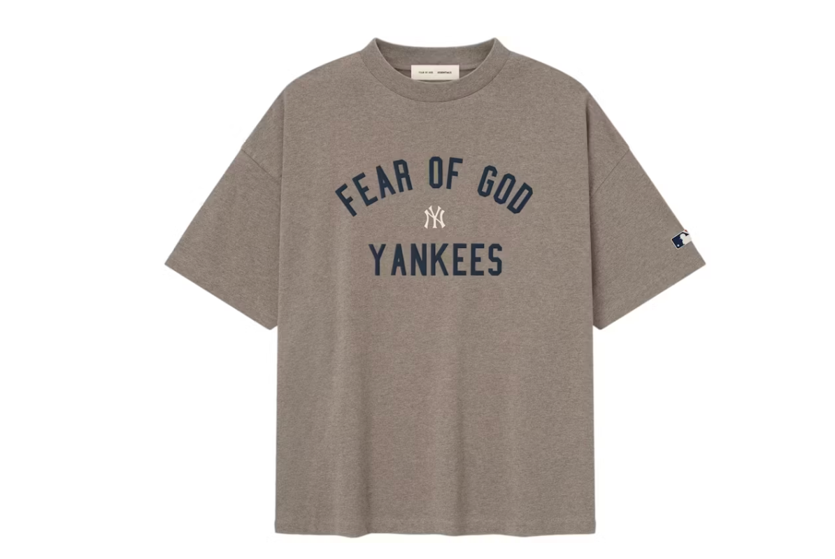 Fear of God Essentials Yankees 90's Tee "Homestead Heather"